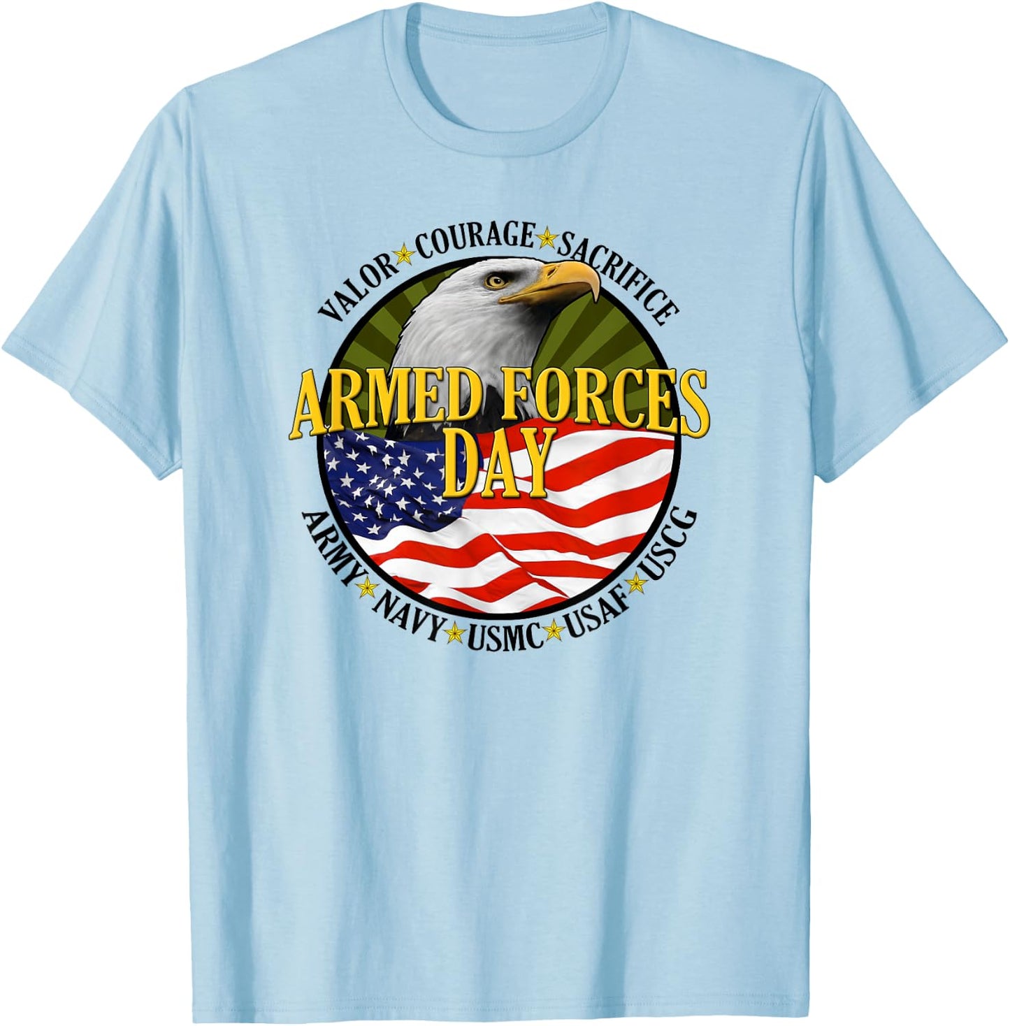 Armed Forces Day T-Shirt - T-Shirt | Light Blue