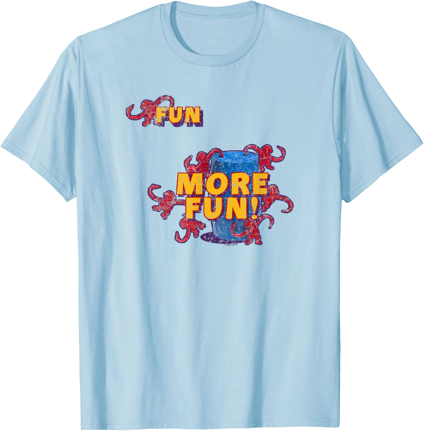 Fun More Fun! Vintage Barrel Logo T-Shirt - T-Shirt | Light Blue
