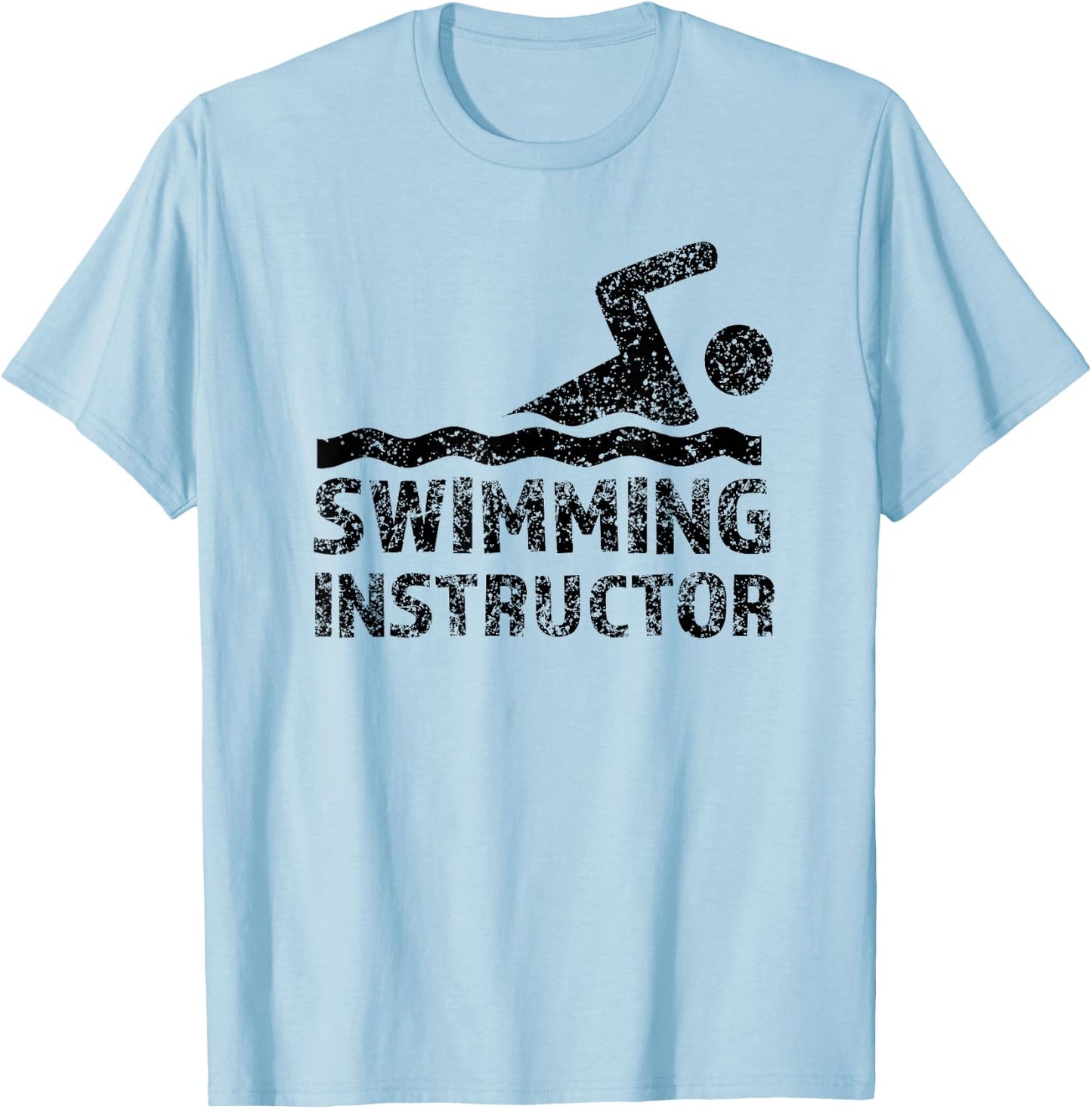 Swimming Instructor Lesson Swim Coach T-Shirt - T-Shirt | Light Blue
