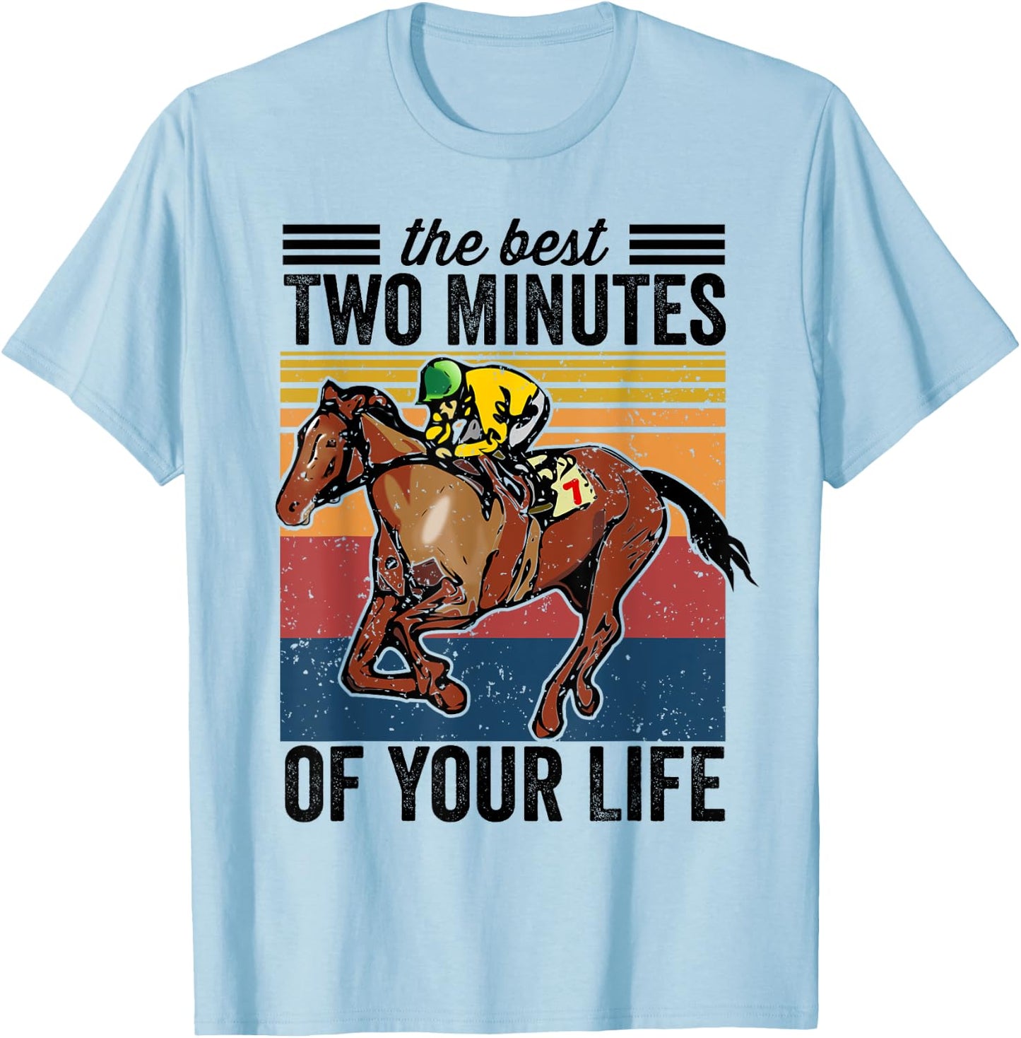 Funny Horse Racing Shirt Men Women Horse Race Derby Day T-Shirt - T-Shirt | Light Blue