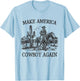 Makes America A Cowboy Again Western Rodeo Country Cowgirls T-Shirt - T-Shirt | Light Blue