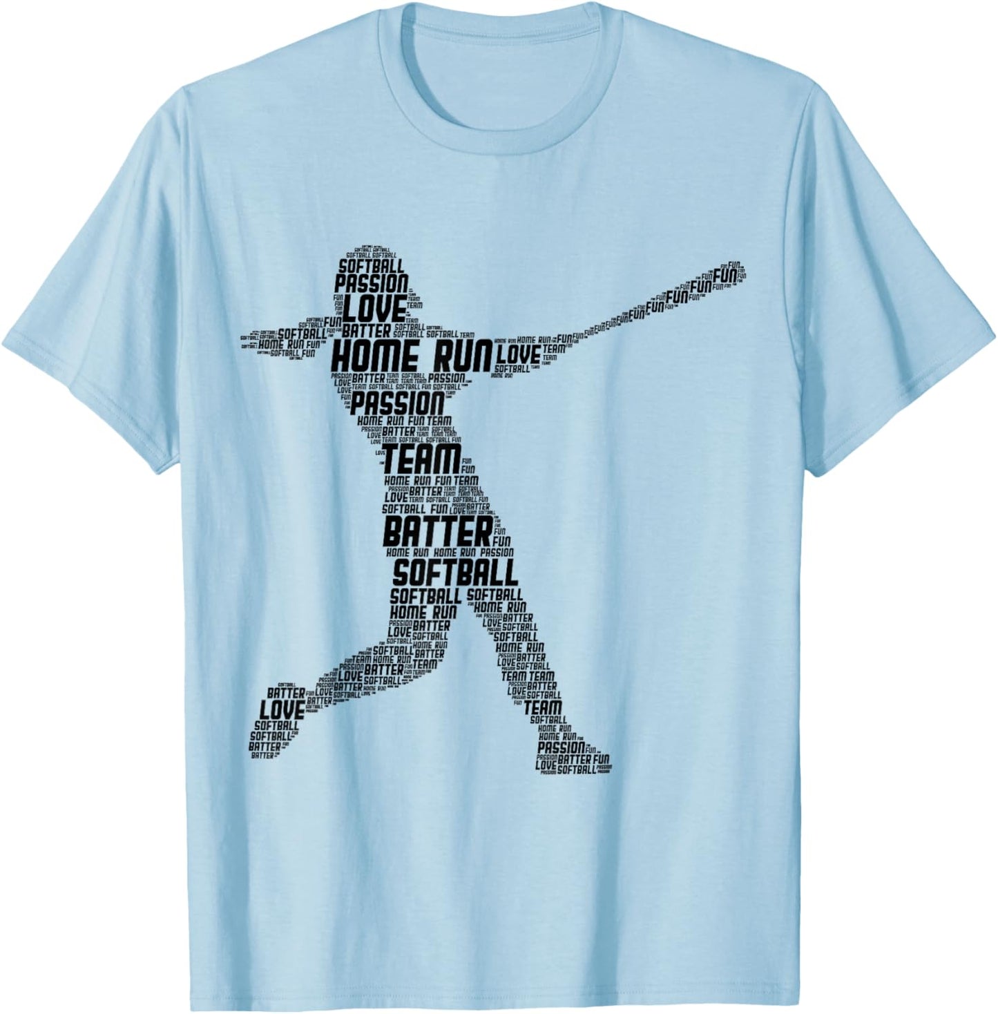 Softball Girl Kids T-Shirt - T-Shirt | Light Blue