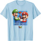 The Super Mario Bros. Movie We're The Mario Brothers Poster T-Shirt - T-Shirt | Light Blue