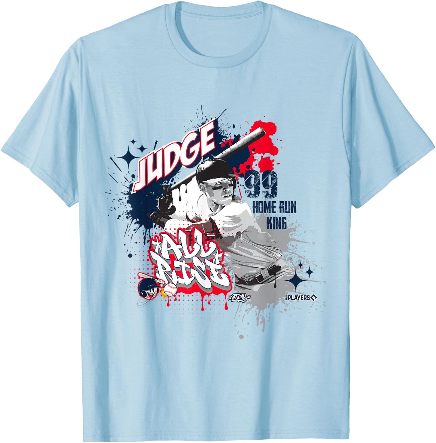 Aaron Judge New York Baseball Sket One x MLB Players T-Shirt - T-Shirt | Light Blue