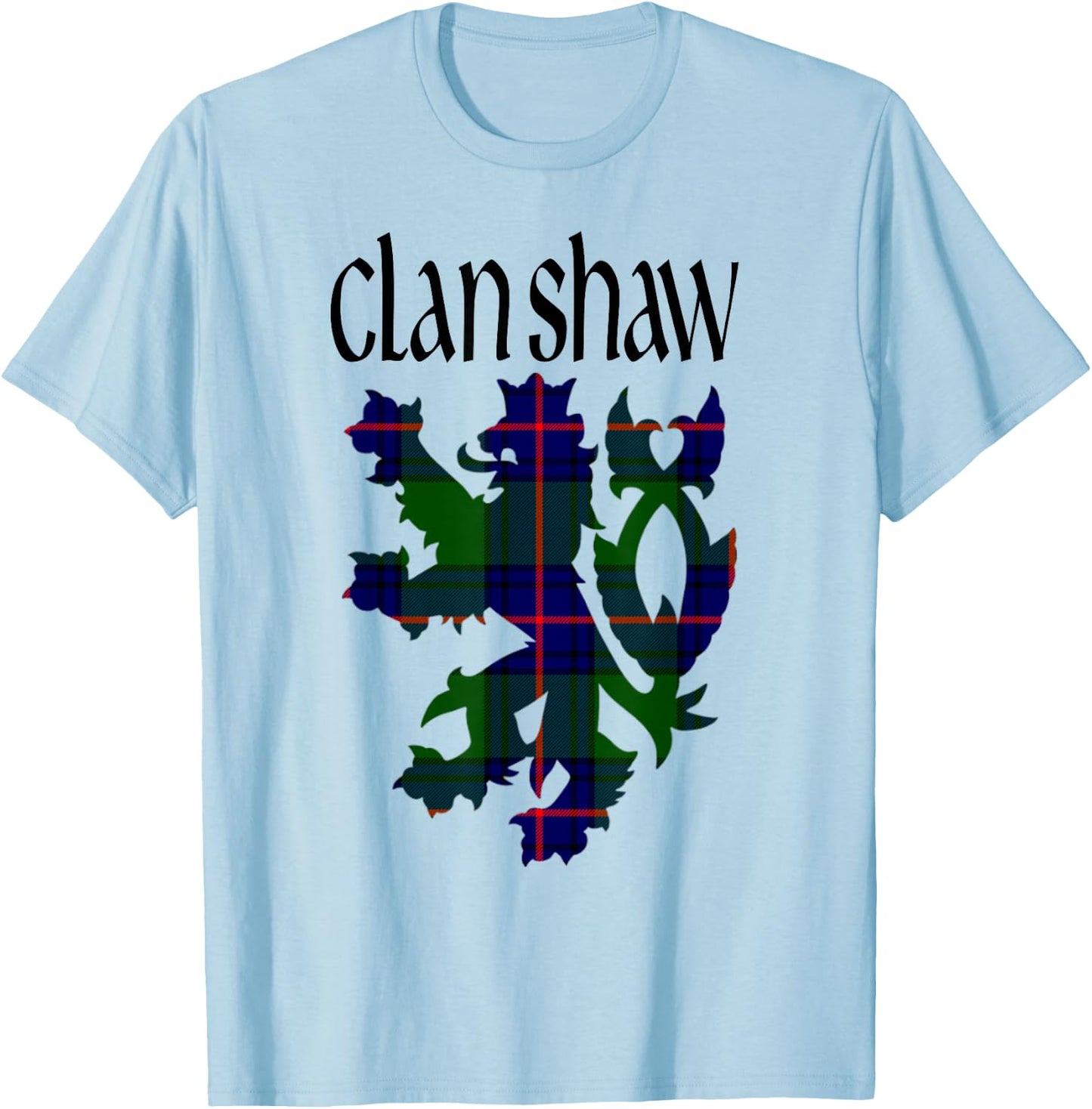 Clan Shaw Tartan Scottish Family Name Scotland Pride T-Shirt - T-Shirt | Light Blue