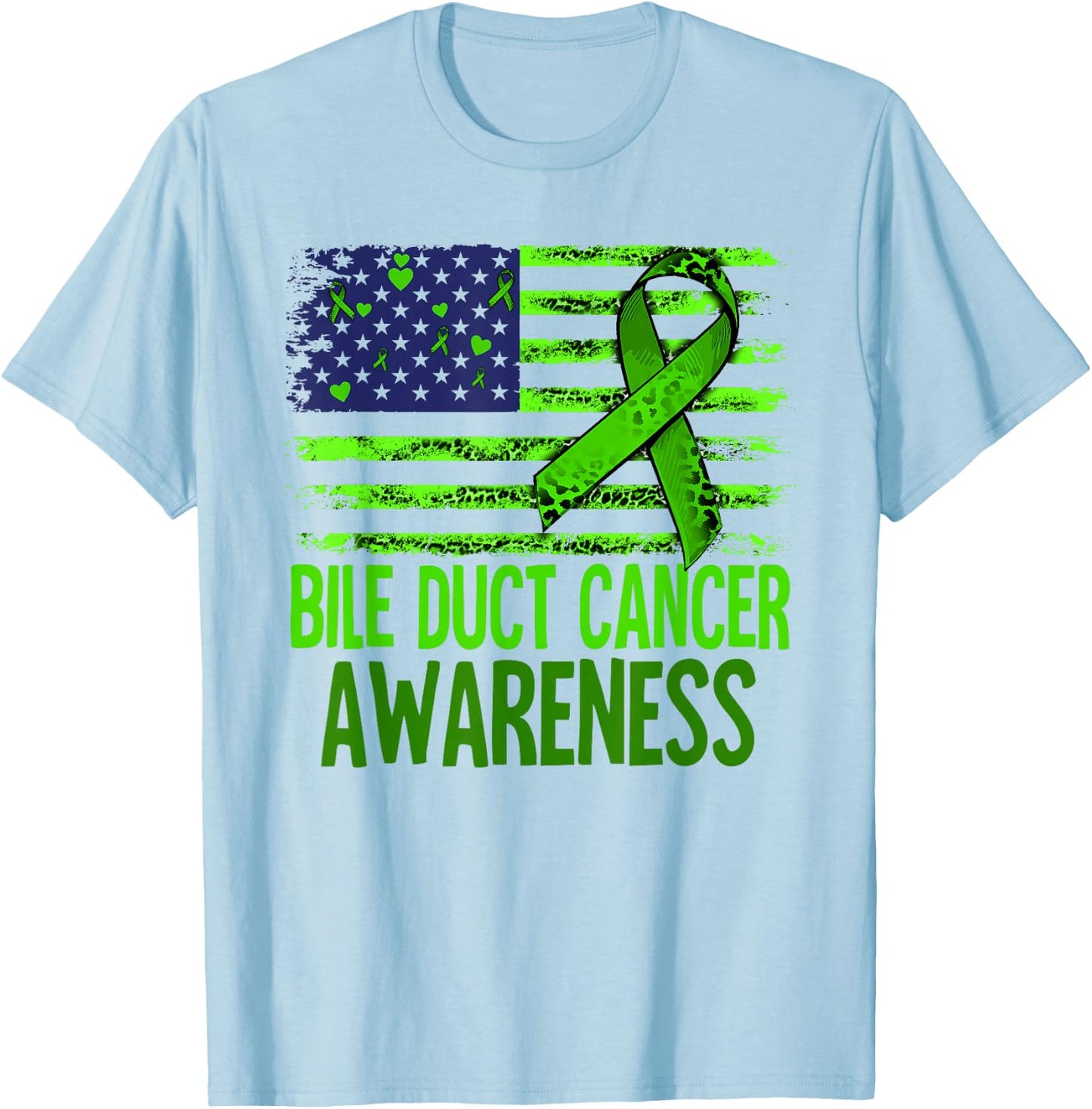 Bile Duct Cancer Awareness T-Shirt - T-Shirt | Light Blue