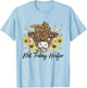 Leopard Sunflower Highland Cow Not Today Heifer Western T-Shirt - T-Shirt | Light Blue