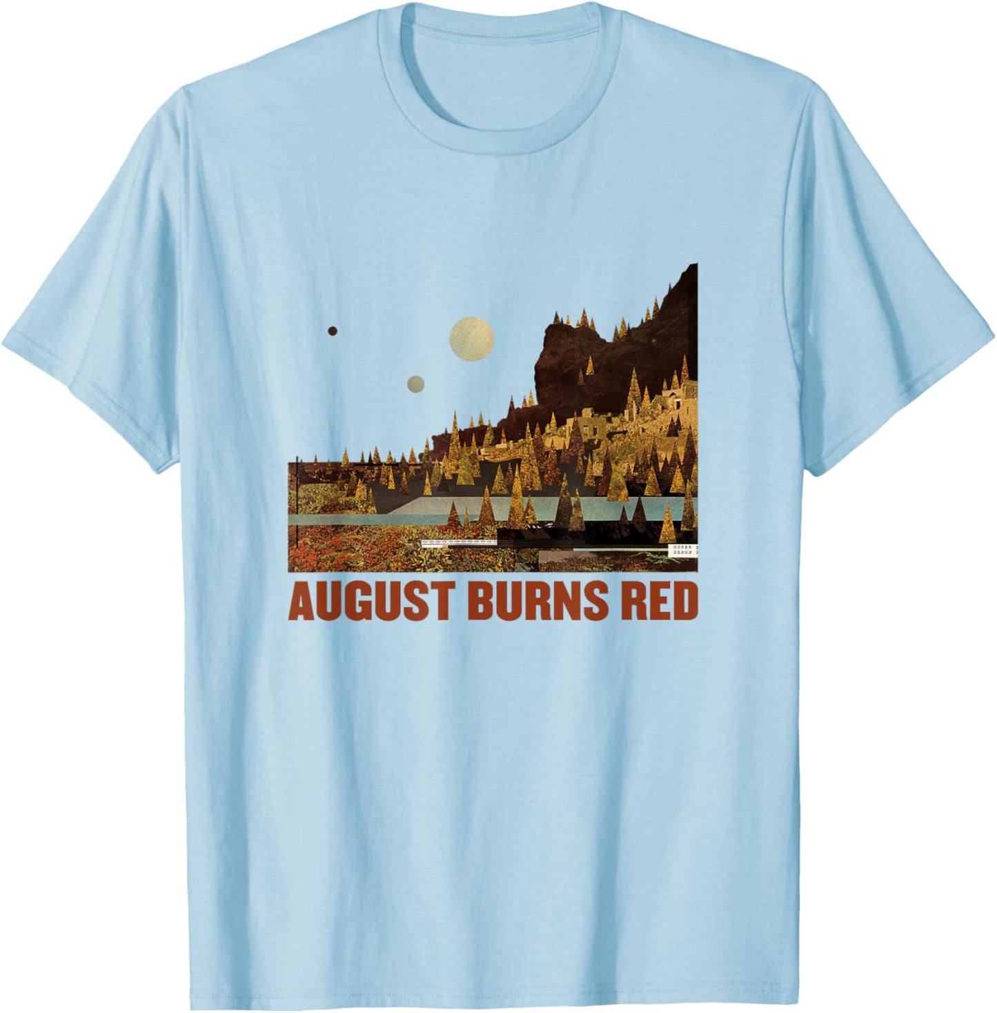 August Burns Red - Found In Far Away Places Cover T-Shirt - T-Shirt | Light Blue