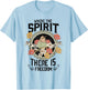 Where The Spirit Of The Lord Is There Is Freedom Saying T-Shirt - T-Shirt | Light Blue
