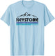 Keystone Colorado Retro Throwback Souvenir T-Shirt - T-Shirt | Light Blue