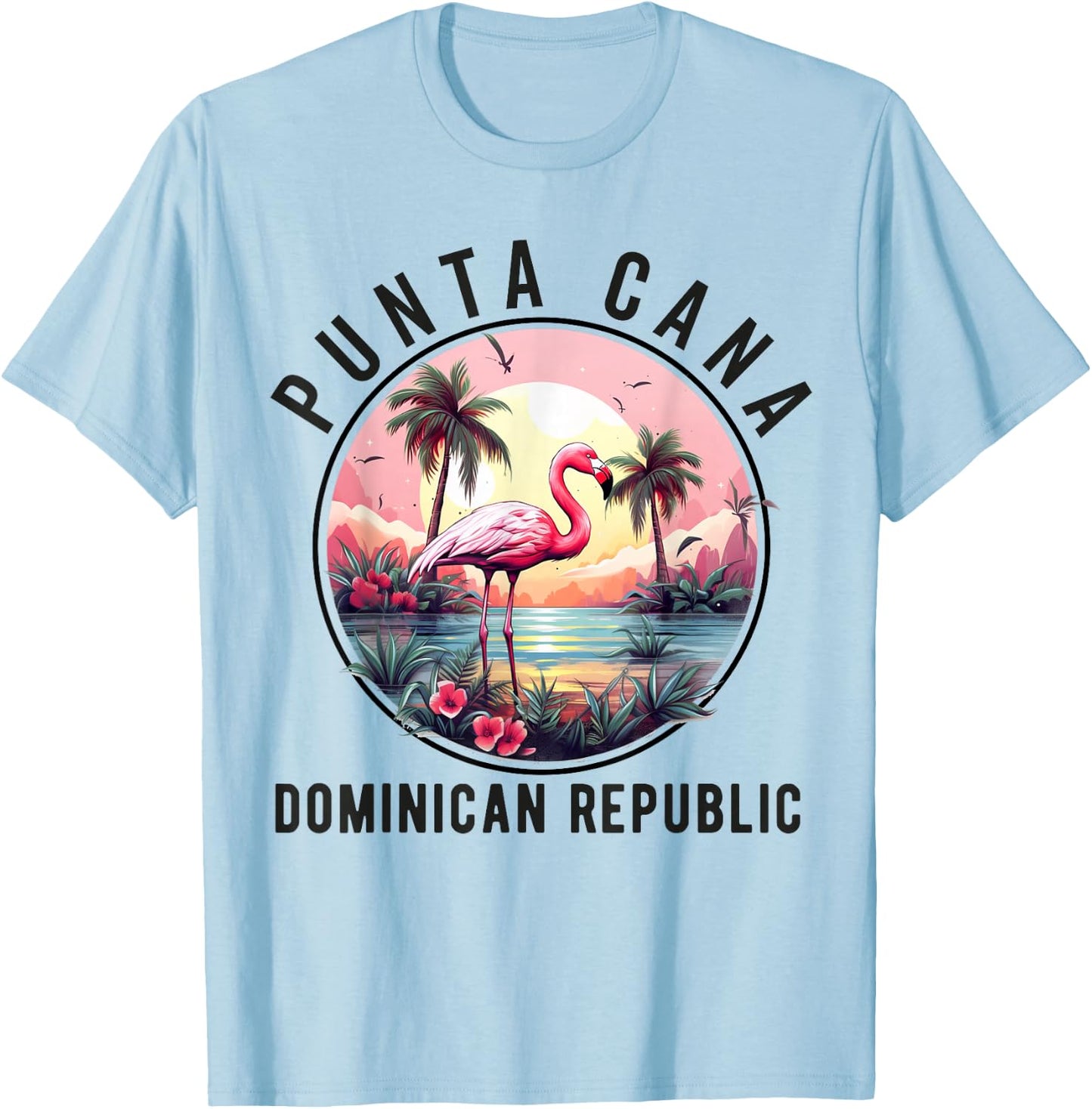 Punta Cana 2025 Family Vacation Matching Dominican Republic T-Shirt - T-Shirt | Light Blue