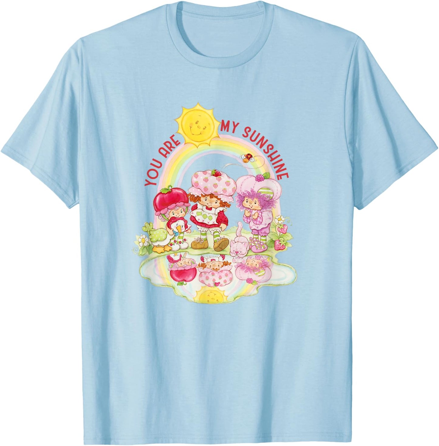 Strawberry Shortcake Group Shot You are My Sunshine T-Shirt - T-Shirt | Light Blue