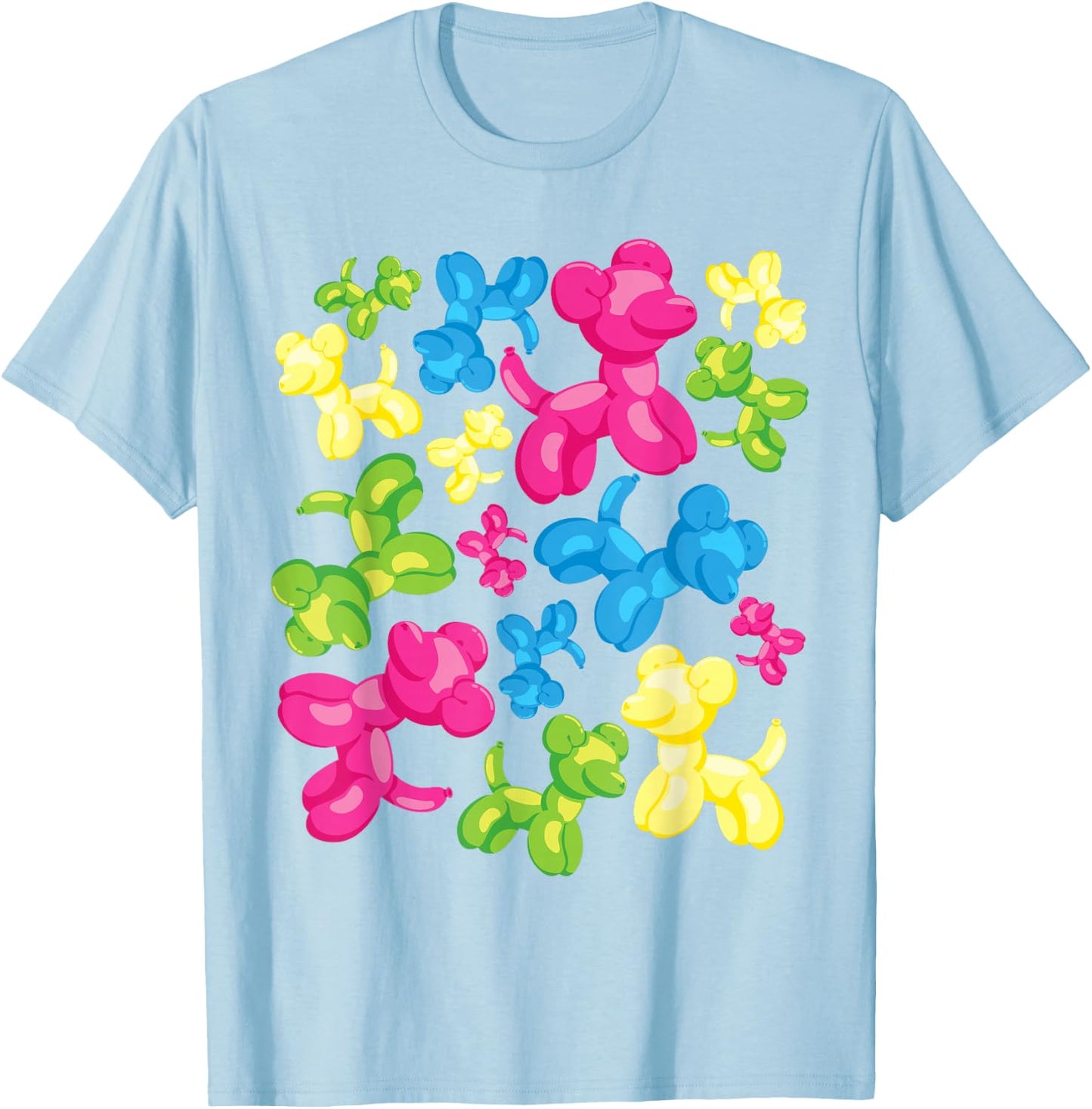 Kidcore Aesthetic Balloon Dog Alt Clothing T-Shirt - T-Shirt | Light Blue