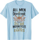 Classic Motorcycle Biker Grandpa 80th Birthday All Men Are T-Shirt - T-Shirt | Light Blue