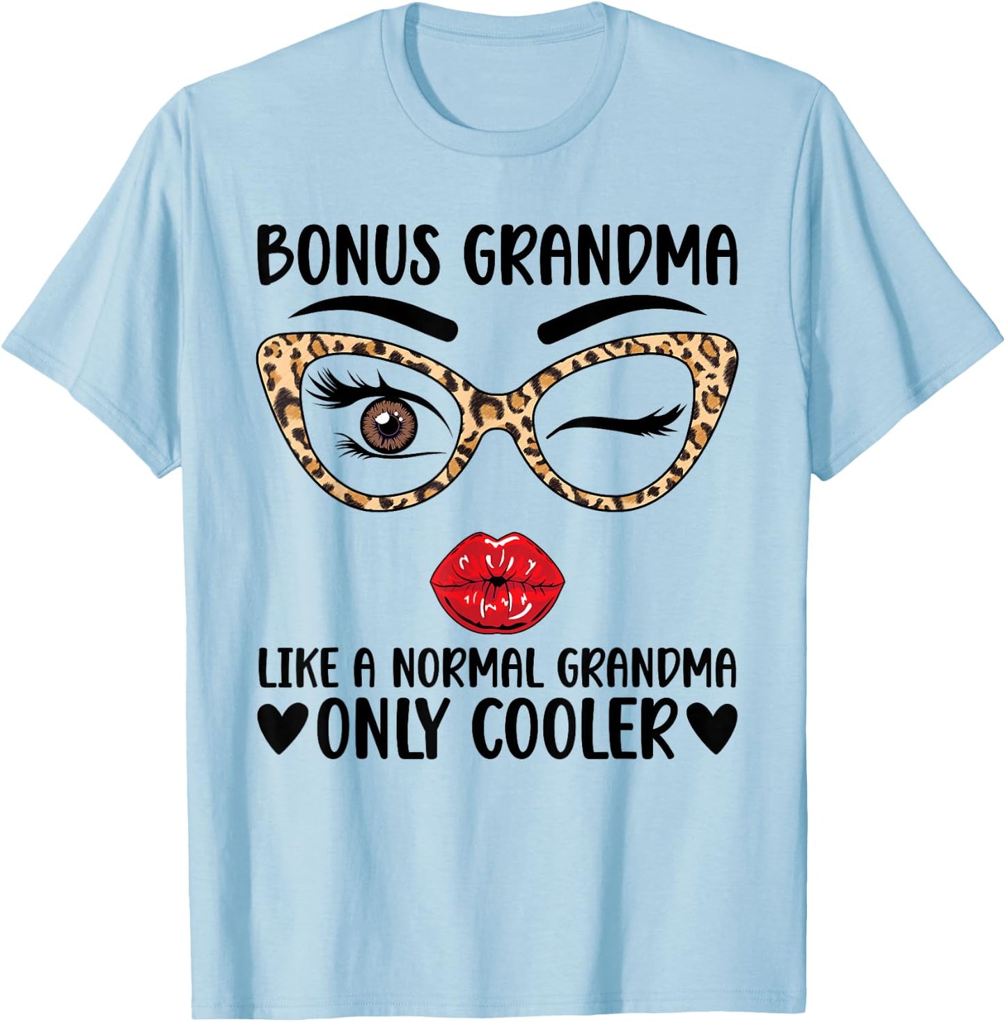 Bonus Grandma Cool Bonus Grandmother Step Grandma T-Shirt - T-Shirt | Light Blue