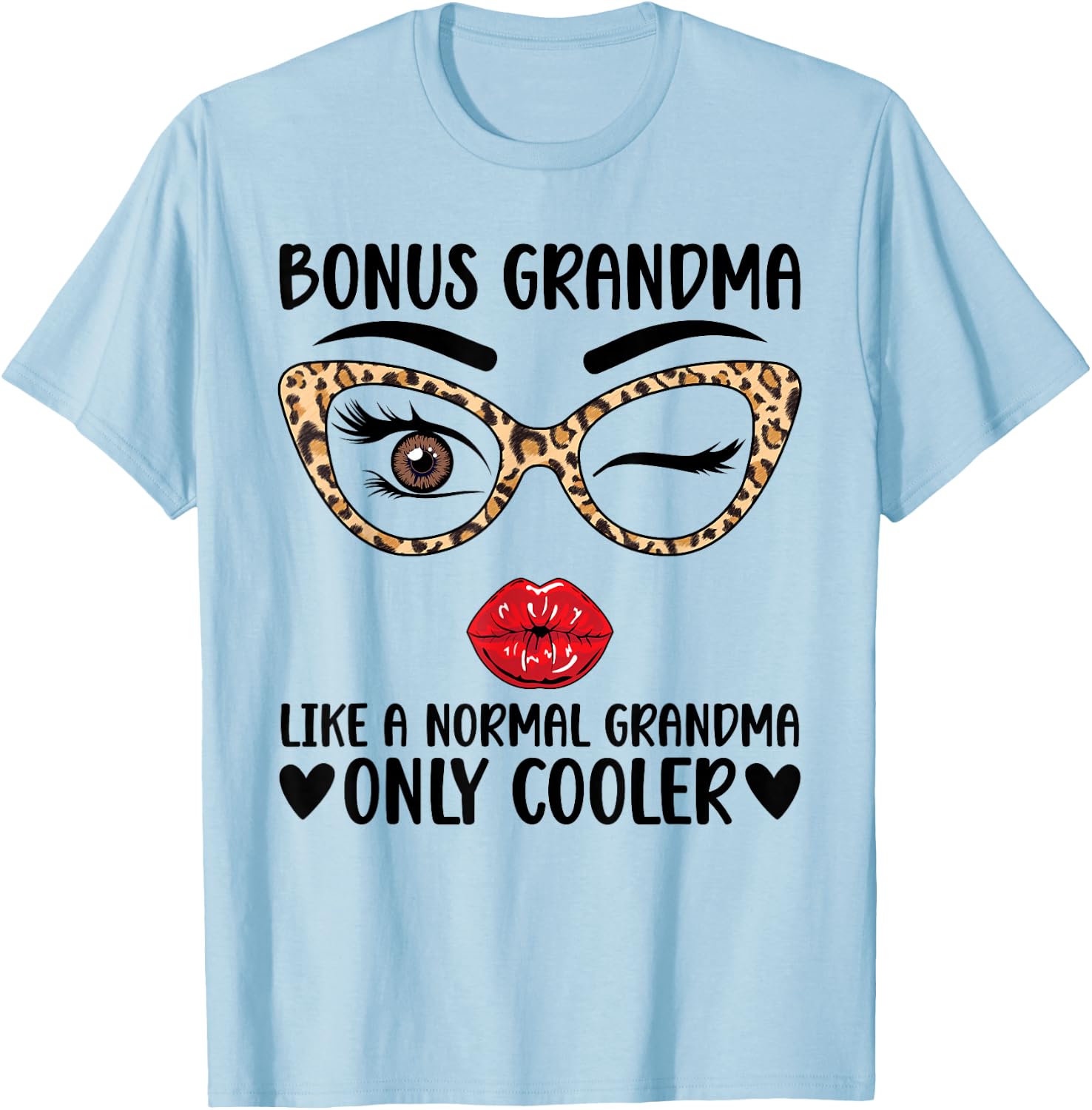 Bonus Grandma Cool Bonus Grandmother Step Grandma T-Shirt - T-Shirt | Light Blue