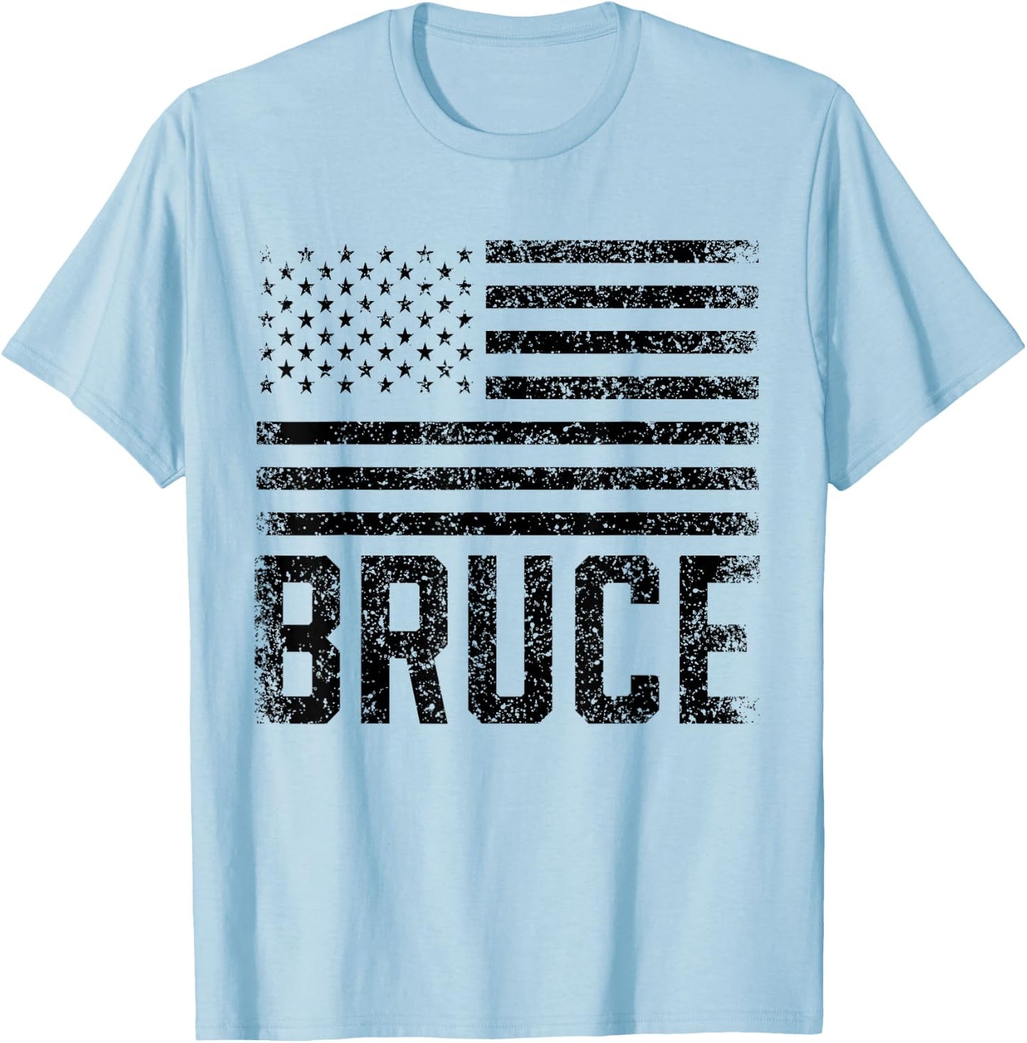 Bruce Birthday Forename Name Personalized USA T-Shirt - T-Shirt | Light Blue