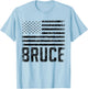Bruce Birthday Forename Name Personalized USA T-Shirt - T-Shirt | Light Blue