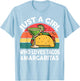 Girl Love Tacos Margarita Shirt Cinco De Mayo Mexican Women T-Shirt - T-Shirt | Light Blue