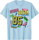 Spring Break Logo Retro Shape Graphic 1985 Throwback Design T-Shirt - T-Shirt | Light Blue