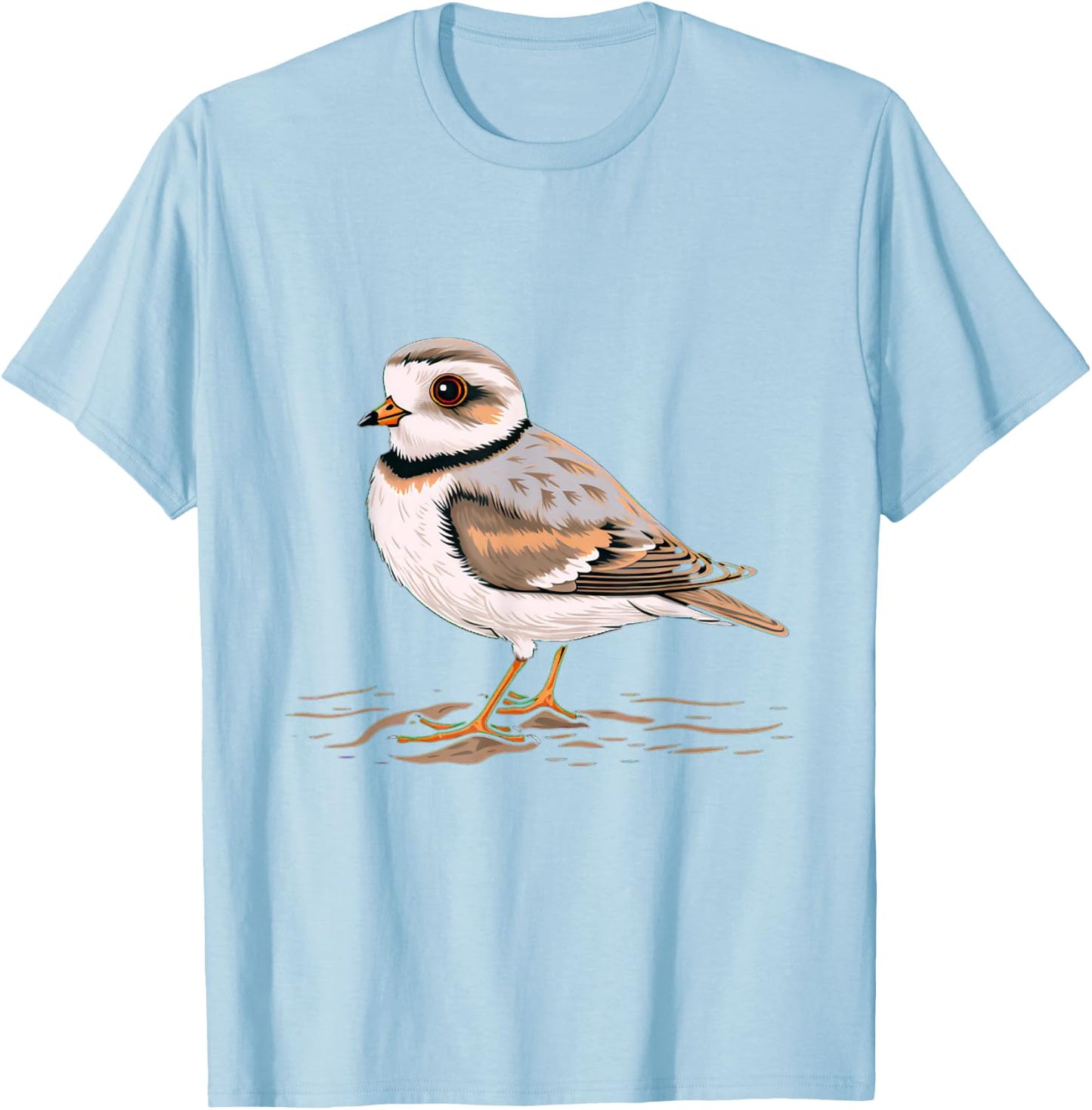Piping Plover Bird T-Shirt - T-Shirt | Light Blue