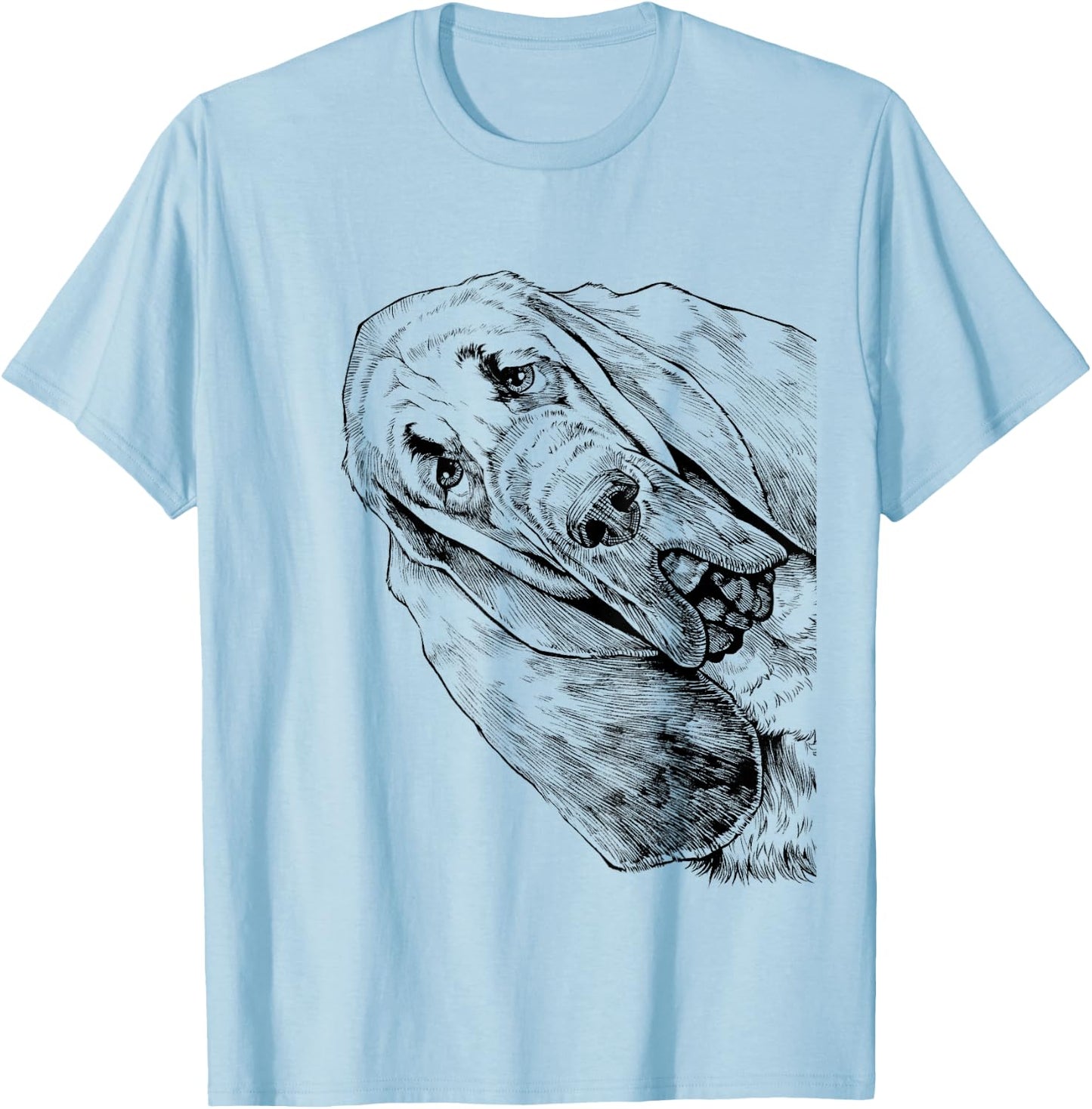 Bloodhound Mom Dog Dad My Dog Tilts His Head Just Like You Men Women Kids T-Shirt - T-Shirt | Light Blue