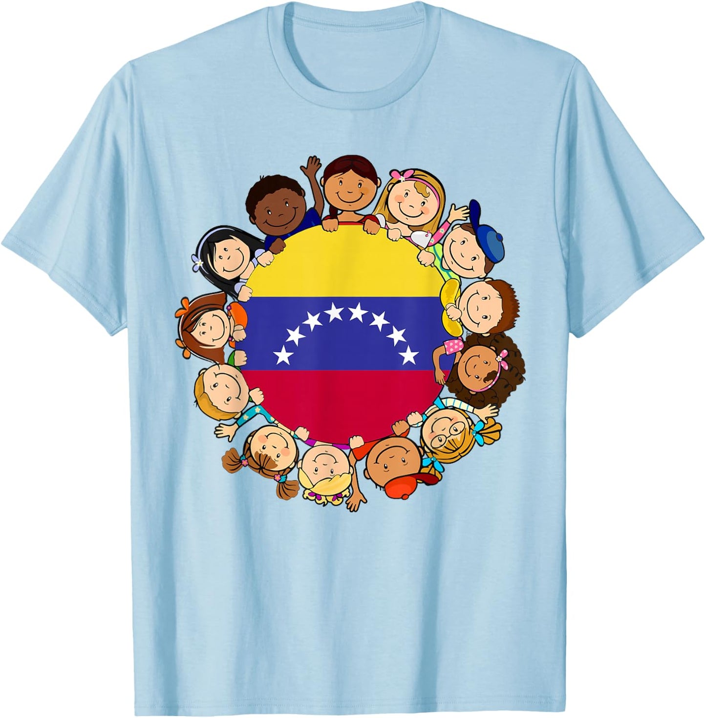 Venezuela Flag Venezuelan Kids Hispanic Heritage Month Boy T-Shirt - T-Shirt | Light Blue