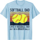 Soft Ball Dad Like A Baseball Dad With Bigger Balls T-Shirt - T-Shirt | Light Blue