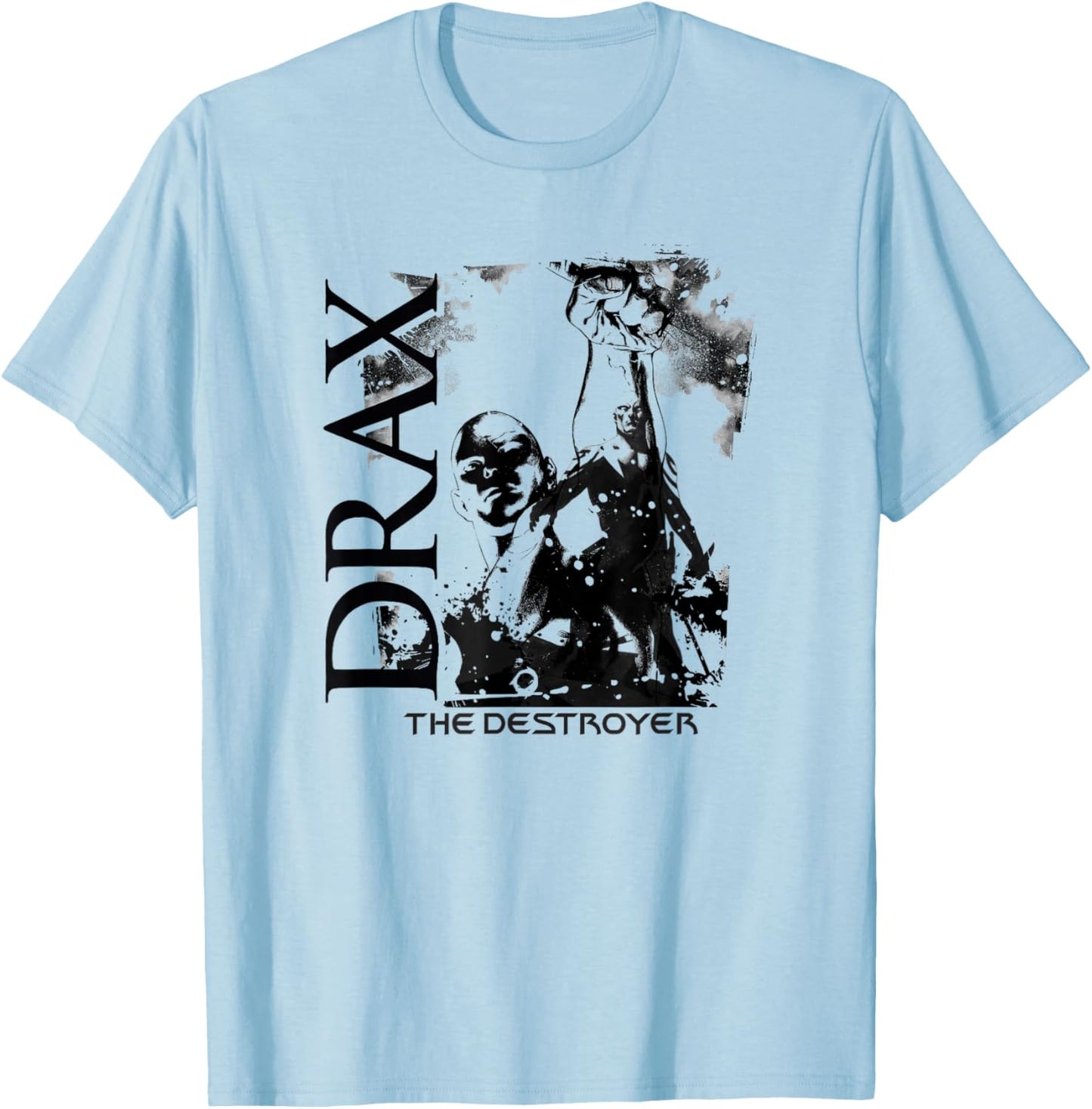 Marvel Guardians of the Galaxy Drax The Destroyer Vintage T-Shirt - T-Shirt | Light Blue