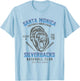 Santa Monica Silverbacks Minor League Retro Baseball Team T-Shirt - T-Shirt | Light Blue