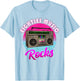 Retro Vintage 80's Music Rocks Eighties Music Rocks T-Shirt - T-Shirt | Light Blue