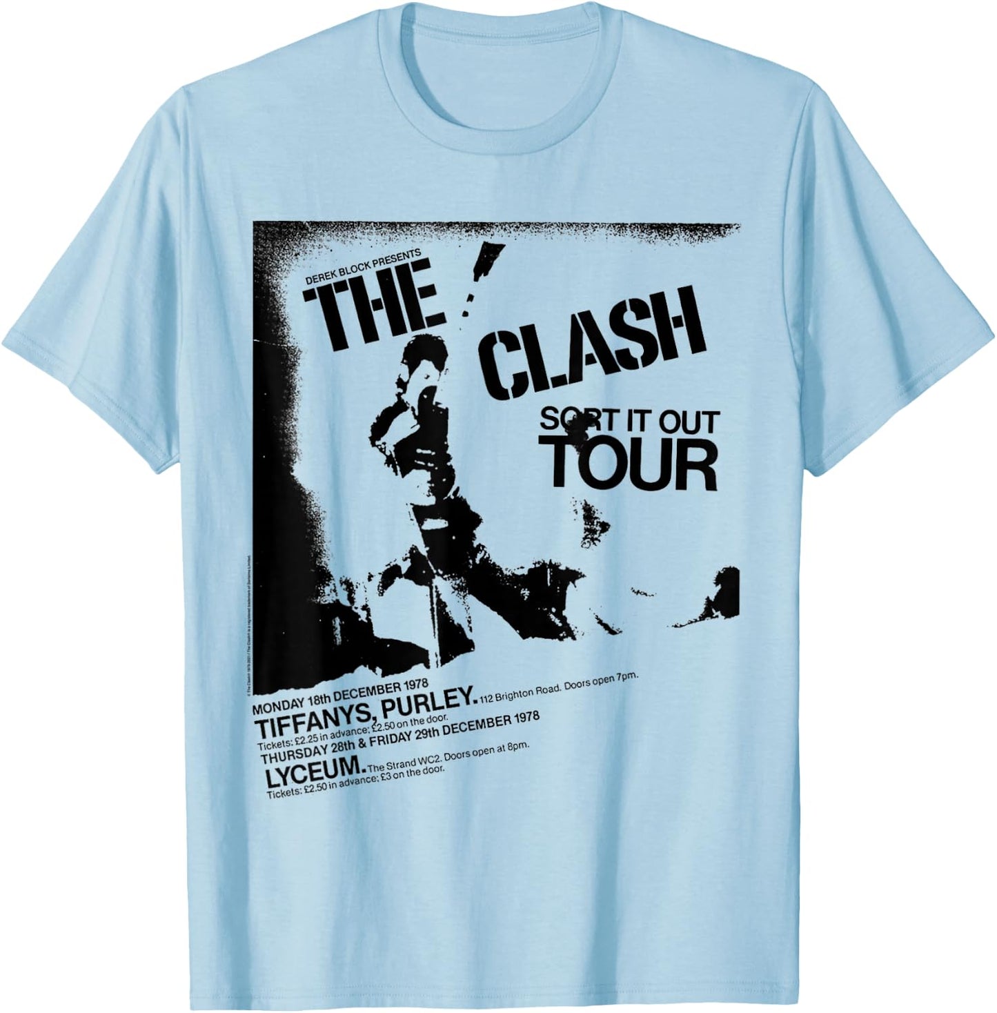 The Clash - Sort It Out Tour T-Shirt - T-Shirt | Light Blue