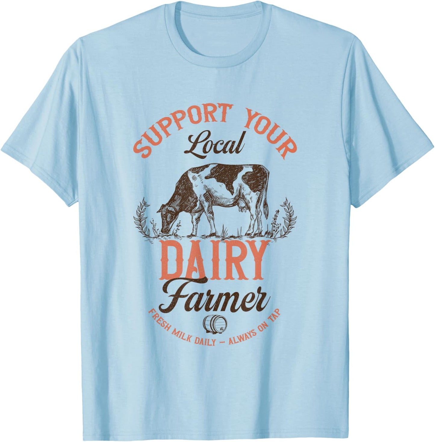 Funny Breast feeding Moms Saying New Moms Breastmilk On Tap T-Shirt - T-Shirt | Light Blue