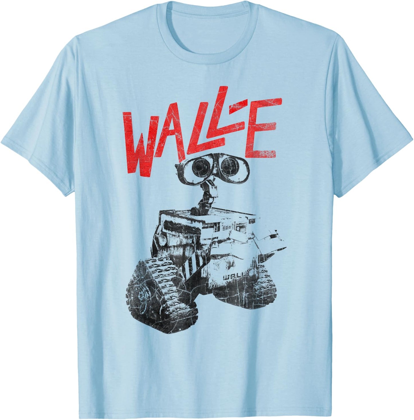 Disney Pixar Wall-E Vintage Grunge Wall-E T-Shirt - T-Shirt | Light Blue