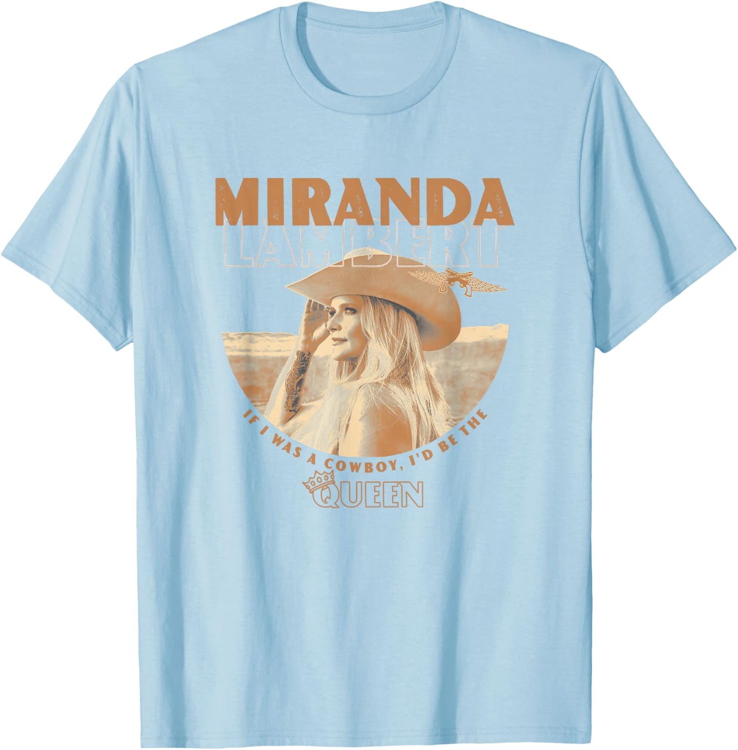 Miranda Lambert Cowboy T-Shirt - T-Shirt | Light Blue