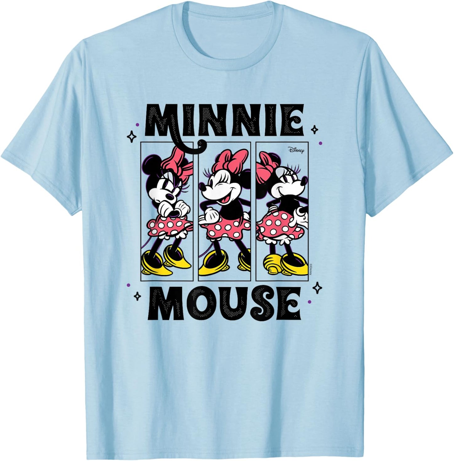 Minnie Mouse - Different Poses And Expressions T-Shirt - T-Shirt | Light Blue