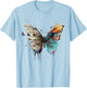 Art abstract butterfly animals book artwork T-Shirt - T-Shirt | Light Blue