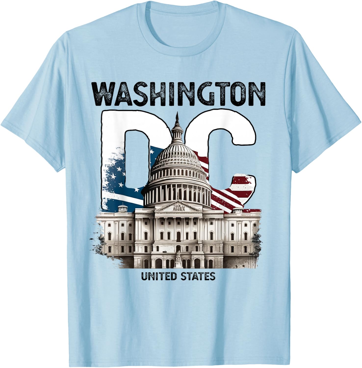 Washington DC Capitol Hill USA Souvenirs Gifts Men Women Kid T-Shirt - T-Shirt | Light Blue