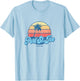 Vintage Port St. Joe Florida FL Classic 70s Retro Surfer T-Shirt - T-Shirt | Light Blue