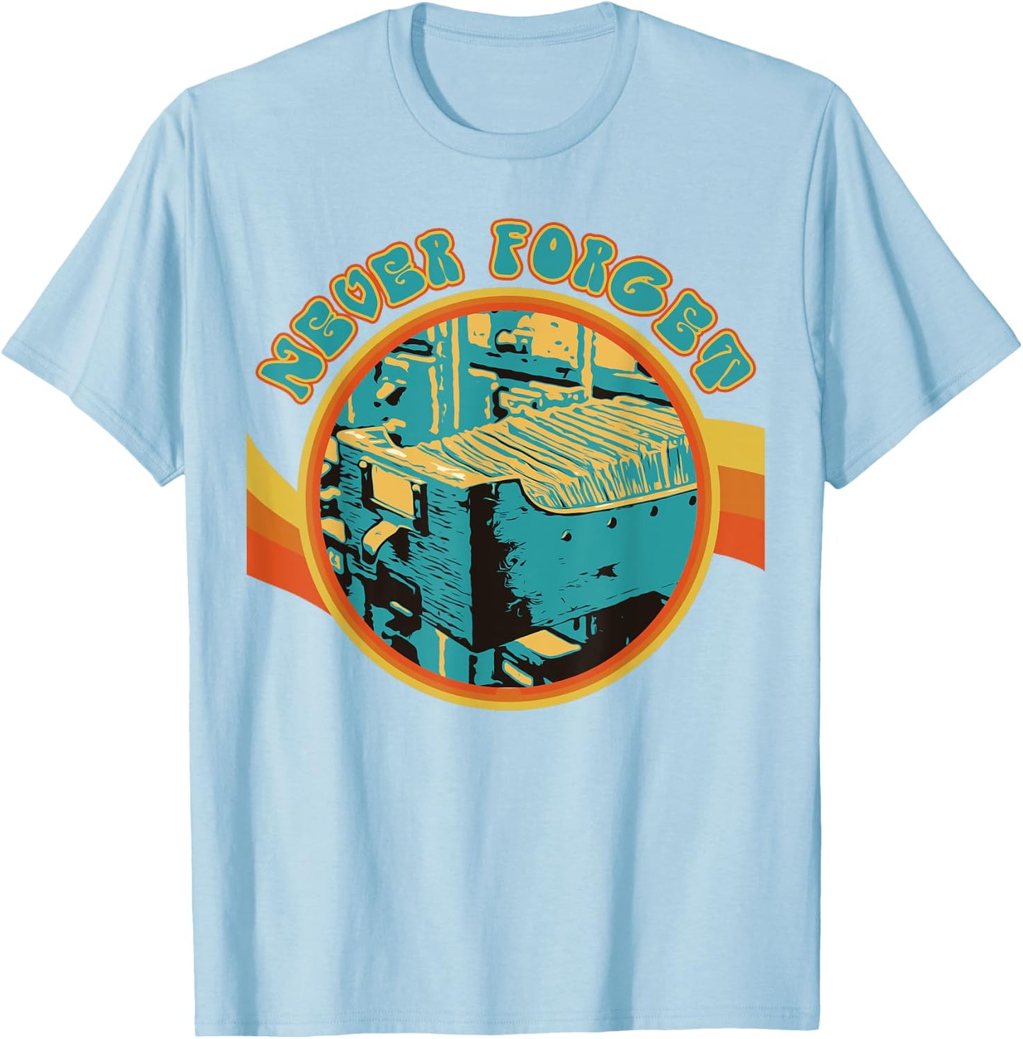 Never Forget The Dewey Decimal System Card Catalog Cabinet T-Shirt - T-Shirt | Light Blue