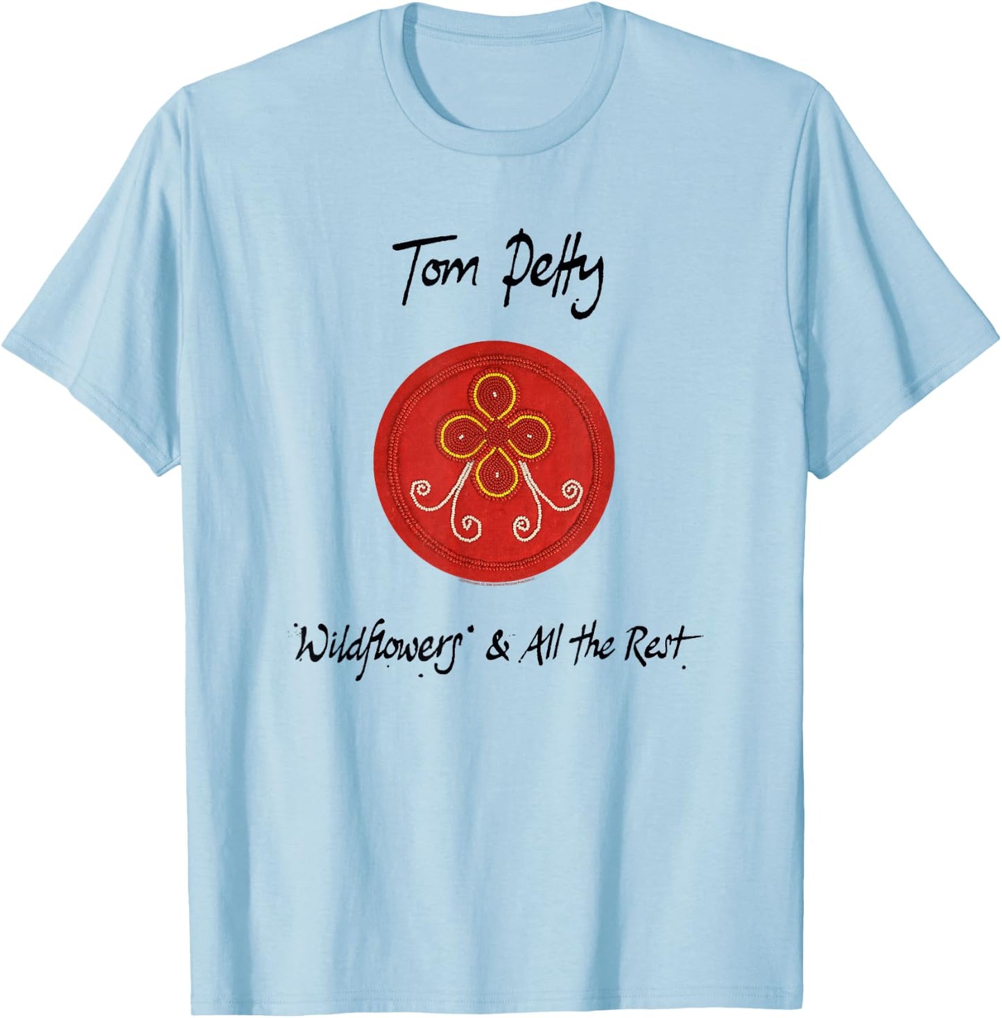 Tom Petty Wildflowers And All The Rest T-Shirt - T-Shirt | Light Blue