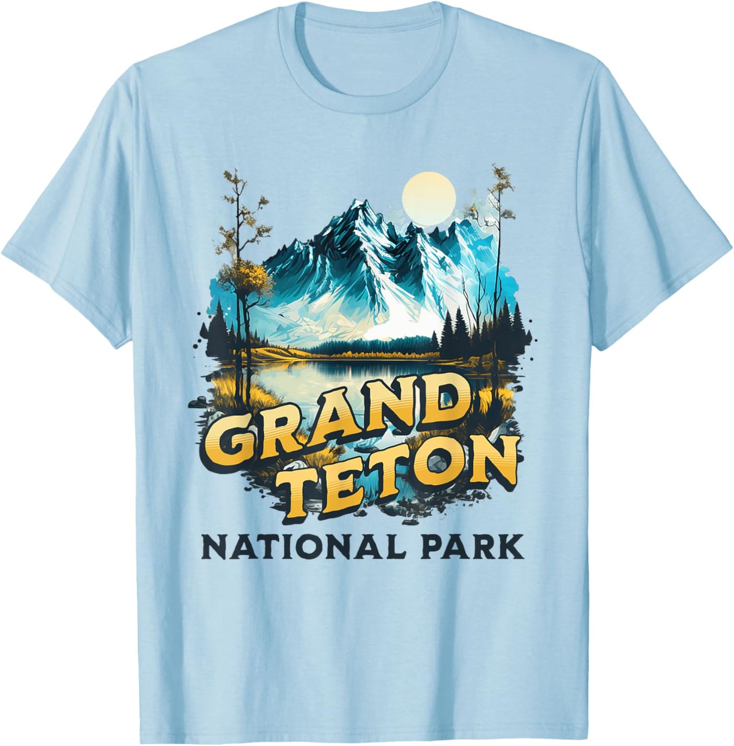 Grand Teton T-Shirt - T-Shirt | Light Blue