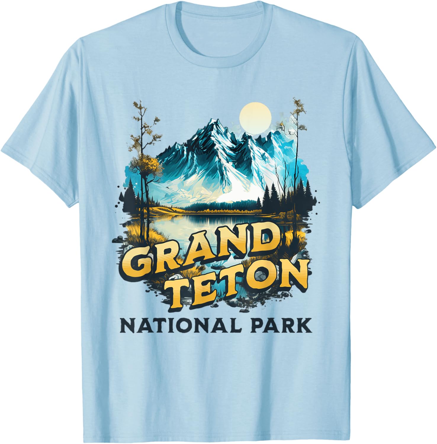Grand Teton T-Shirt - T-Shirt | Light Blue