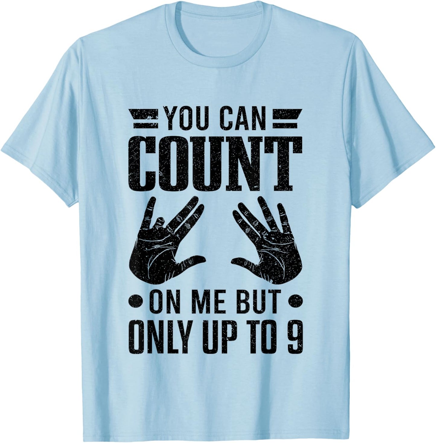 Finger Amputee Outfit Amputation Amputated Missing Finger T-Shirt - T-Shirt | Light Blue