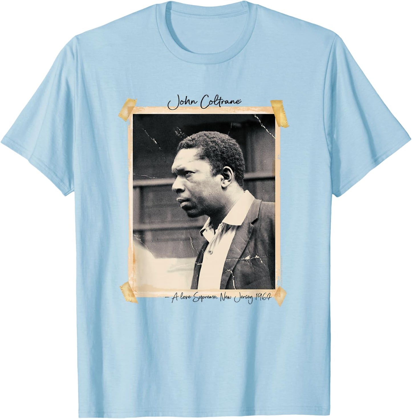 John Coltrane A Love Supreme New Jersey 1964 T-Shirt - T-Shirt | Light Blue