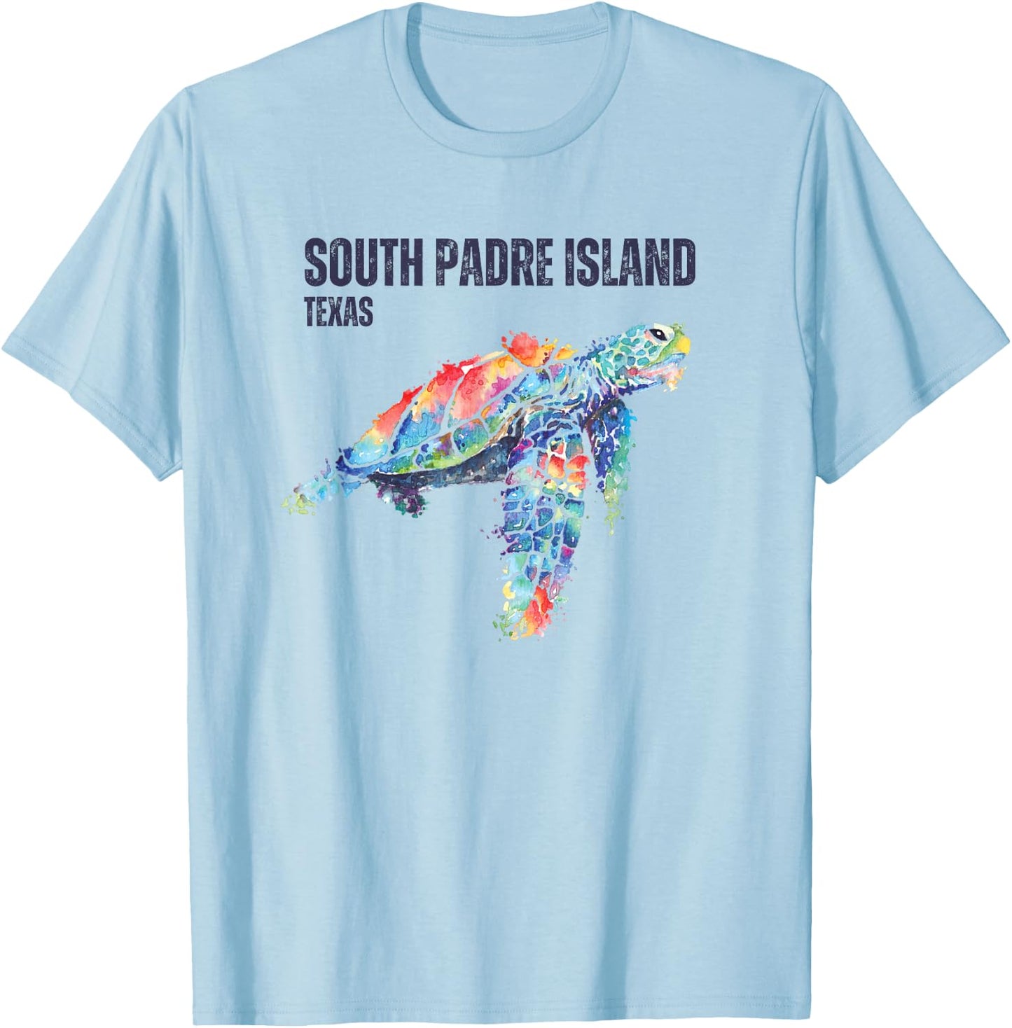 South Padre Island Texas South Padre Sea Turtle T-Shirt - T-Shirt | Light Blue