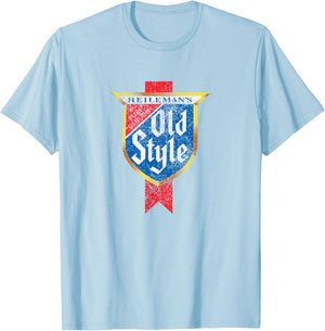 Heileman's Old Style Beer Classic T-Shirt - T-Shirt | Light Blue