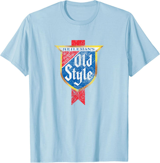Heileman's Old Style Beer Classic T-Shirt - T-Shirt | Light Blue