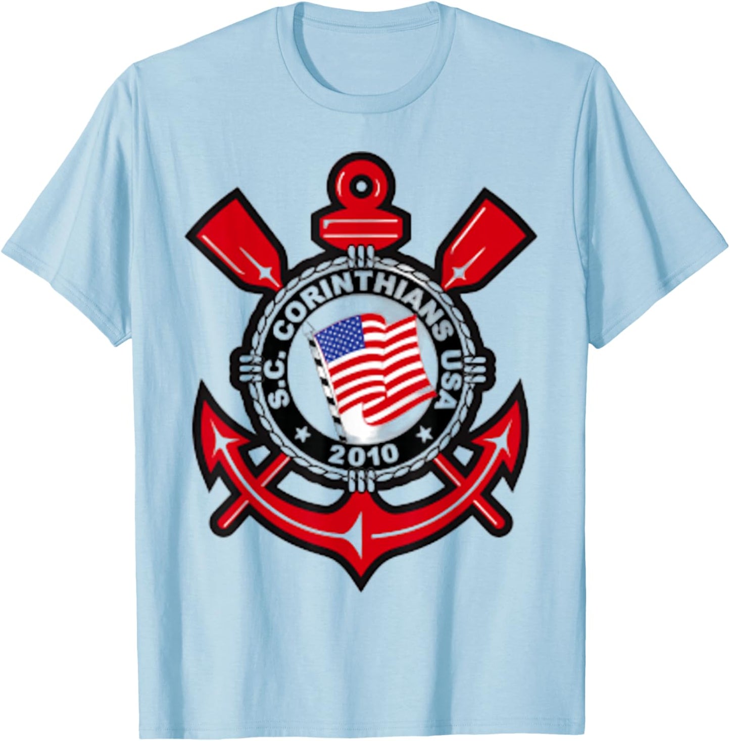 Camisa do coringa coritnhians de torcida gavioes Blusa T-Shirt - T-Shirt | Light Blue