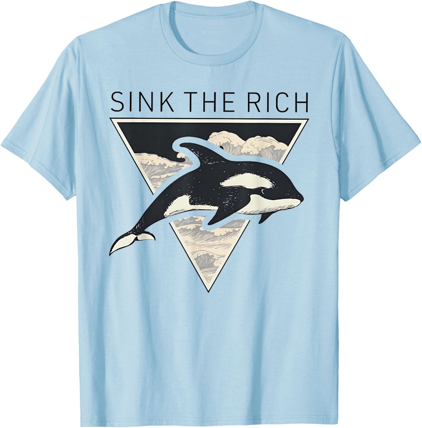Sink The Rich - Killer Whales T-Shirt - T-Shirt | Light Blue